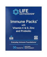 Life Extension Immune Packs with Vitamin C & D Zinc and Probiotic