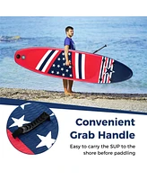 Hongge Inflatable Paddle Board with Removable Fin and Backpack