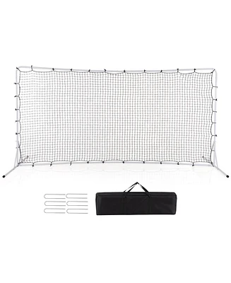 Hongge 12 x 6 Feet Soccer Rebounder Net with All Weather Net