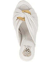 Vince Camuto Women's Patie Ruched Knot Hardware Dress Sandals