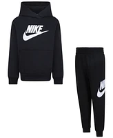 Nike Little Boys Club Fleece 2-Pc. Logo Hoodie & Sweatpants Set