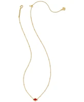 Kendra Scott 14k Gold-Plated Mother-of-Pearl 19" Adjustable Mini Pendant Necklace, 14"-18"