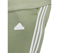 adidas Plus Three-Stripe Snap-Hem Track Pants