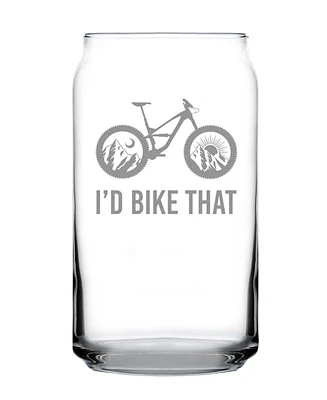 Bevvee I'd Bike That Beer Can Pint Glass