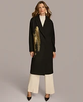 Donna Karan New York Women's Abstract Metallic Coat