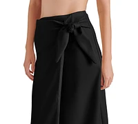 Steve Madden Women's Navia Faux Leather Midi Skirt