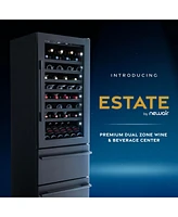 Newair Estate 24” Premium Dual Zone Wine Fridge and Beverage Center, Refrigerator Drawer Cabinets with 175 Can Capacity, Premium Built in Wine