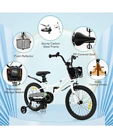 Hongge 18 Inch Kids Bike with Kickstand and Coaster Brake for 4-8 Years Old