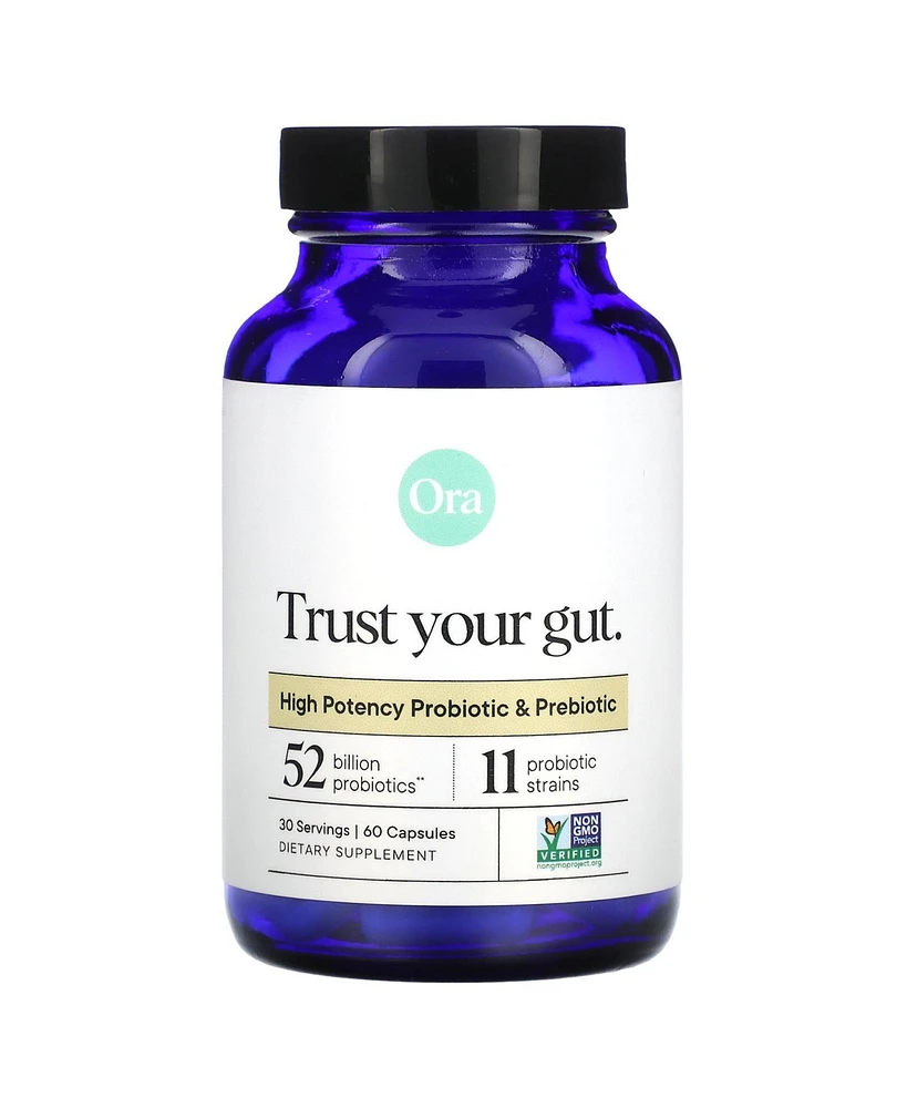 Ora Trust Your Gut High Potency Probiotic & Prebiotic