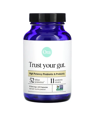 Ora Trust Your Gut High Potency Probiotic & Prebiotic