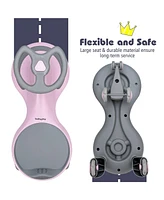 Hongge Wiggle Car Ride-on Toy with Flashing Wheels-Pink