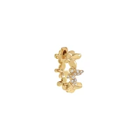 By Adina Eden Kids Solid Multi Butterfly Huggie Earring 14K