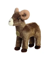 Aurora Medium Bighorn Sheep Miyoni Realistic Plush Toy Brown 11"