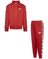 Nike Little Boys Dri-fit Full-Zip with Logo Taping Trim Jacket & Pants, 2-Piece Set