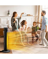 Sugift Oscillation Space Heaters, Portable Electric Heater with Remote for Indoor Use