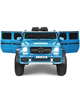 Hongge 12V Licensed Mercedes-Benz Kids Ride On Car-Navy