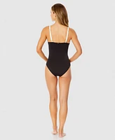 Anne Cole Women's Mesh-Inset One-Piece Swimsuit