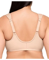 Glamorise Plus Front-Closure Cotton Wonder Underwire Bra #1241