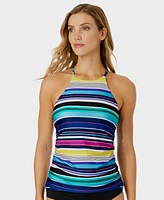 Anne Cole Women's Striped Strappy-Back Tankini Top