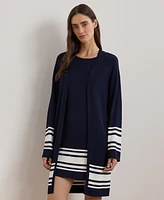 Lauren Ralph Women's Two-Tone Cardigan