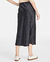 On 34th Women's A-Line Satin Midi Slip Skirt, Exclusively at Macy's