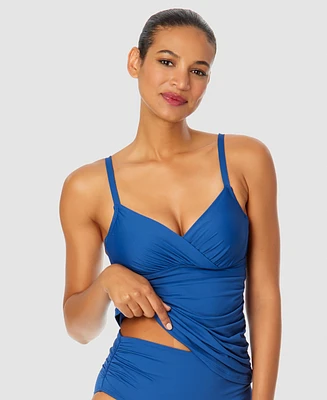 Anne Cole Women's Surplice Underwire Tankini Top