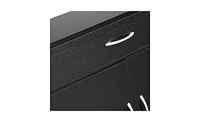 Slickblue Mdf Bathroom Cabinet with Triamine Finish – Double Doors & 5 Drawers
