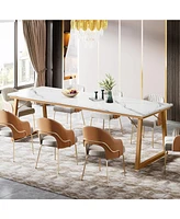 Tribesigns Modern Dining Table for 8, 78.74