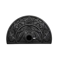 Half Round Resin Umbrella Base – Durable 20-Inch Parasol Stand for Patio or Balcony Use