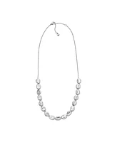 Skagen Women's Anja Pebble Silver Stainless Steel Beaded Necklace