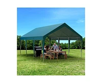 gaomon Carport Canopy 10'x20' Heavy Duty Car Canopy Outdoor Storage Shed Uv Resistant Waterproof Portable Garage for Car, Party, Dark Green