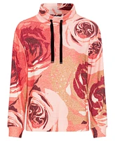 Olsen Women's Rose Print Jersey Top