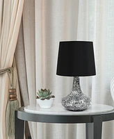 Creekwood Home 14.17" Patchwork Crystal Glass Table Lamp