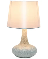 Creekwood Home 14.17" Patchwork Crystal Glass Table Lamp