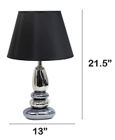 Lalia Home 21.5" Contemporary Ebb and Flow Stacked Stone Table Lamp