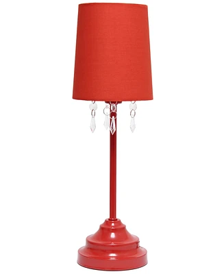 Creekwood Home 17.25" Contemporary Crystal Droplet Table Lamp
