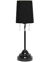 Creekwood Home 17.25" Contemporary Crystal Droplet Table Lamp