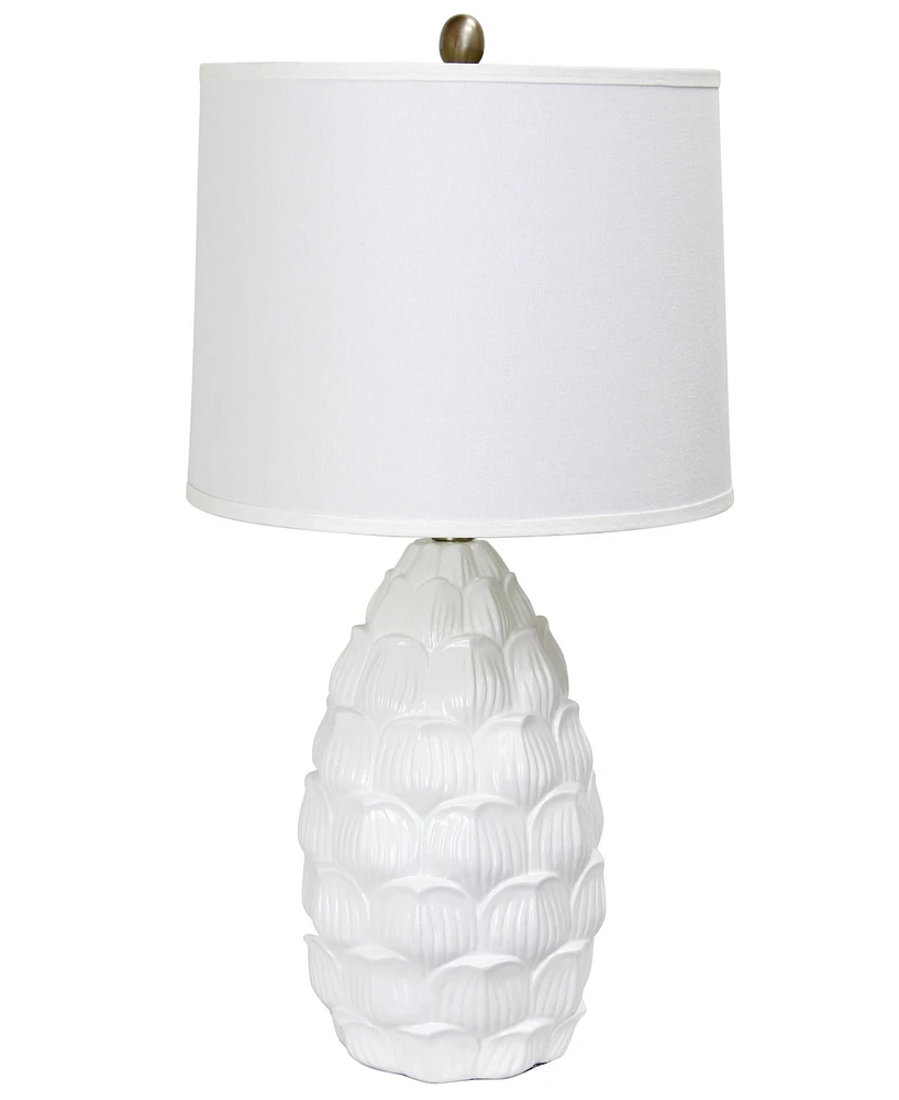 Lalia Home 28" Tall Coastal Seashell Traditional Table Lamp