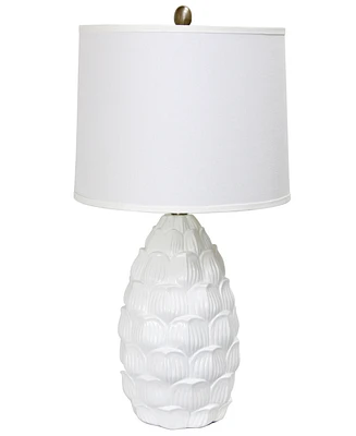 Lalia Home 28" Tall Coastal Seashell Traditional Table Lamp