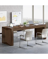 Tribesigns 6.6 ft Conference Table, 78.7" Large Office Meeting Table for 6-8 People, Modern Seminar Meeting Table Desk for Meeting Room, Home Office