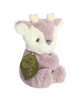 ebba Small Fawn Rattle Eco Eco-Friendly Baby Plush Toy Purple 6"