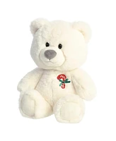 Aurora Large Hugga-Wug Candy Bear Holiday Festive Plush Toy White 13.5"