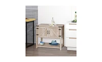 Slickblue Charming Oak Kitchen Sideboard & Storage Cabinet – Multifunctional Coffee Bar Cabinet