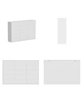 Homsee Modern 15-Drawer Dresser With Anti-Tip Safety And Minimalist Design
