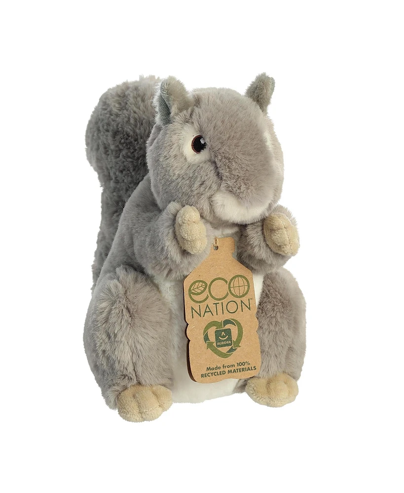 Aurora Small Squirrel Eco Nation Eco-Friendly Plush Toy Gray 8"