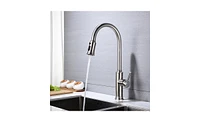 Slickblue Kitchen Faucet with Pull-Out Spray Head for Enhanced Functionality and Easy Cleaning