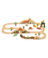 Mentari Toys Lost World Dinosaur Railway Set