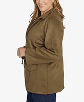 Hearts of Palm Plus Spice It Up Solid Long Sleeve Jacket