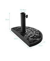 Skonyon 20 inch Outdoor Patio Half Round Umbrella Base