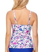 Island Escape Women's Tahiti Ruffled Tankini Top, Exclusively at Macy's